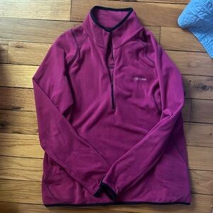 Fuchsia Women’s Columbia 3/4 zip Front Pullover